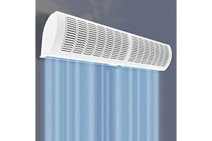 ZJTY Outdoor Air Curtain Machine with Large Air Volume, 2 Speed and Wind Direction Adjustable, Commercial Household Indoor and Outdoor Air Curtain Machine with Remote Control (Size : 36inch)