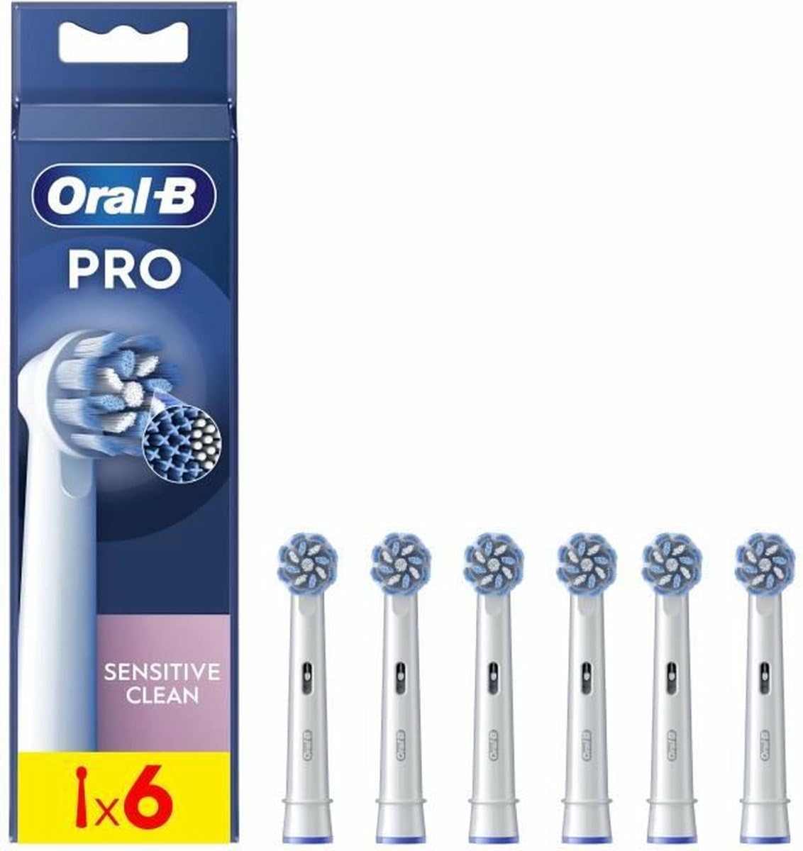 Oral-B Pro Sensitive Clean Toothbrush Heads Pack of 6