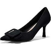 Coutgo Women's Closed Pointed Toe Pumps Stiletto High Heels Wedding Party Dress Shoes