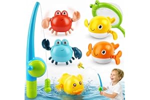 Toy Bath Toys for 1-3 Year Old Boys, Magnetic Fishing Set with Mold for Toddlers 1-3 Years Old and Toy Fishing Rod and Fishin