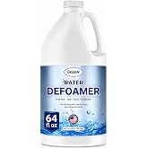 Hot Tub Defoamer - Pool, Fountain, Spa Anti Foam Defoamer -1/2 Gallon (64 oz.)- Eco Friendly &amp; Safe Water Anti Foam - Quickly Removes &amp; Prevents Foam - Silicone Emulsion HotTub Chemicals Made in USA,