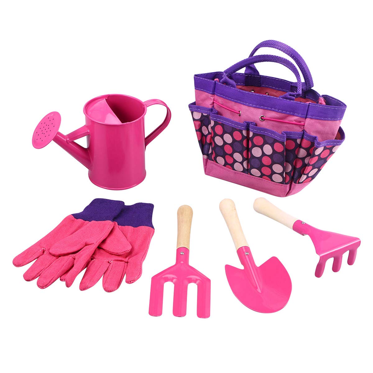 kids pink tool set