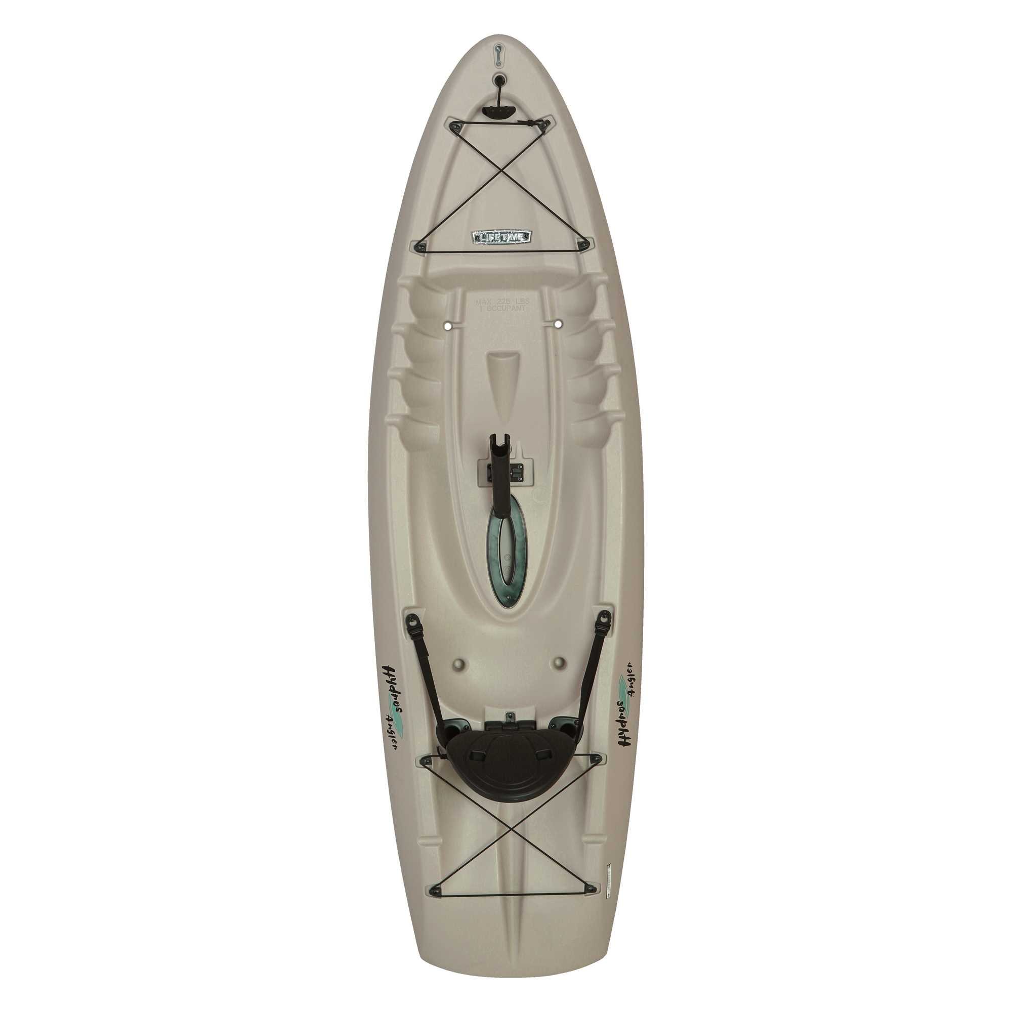 Lifetime Hydros Angler Kayak with Paddle, Sandstone, 101in
