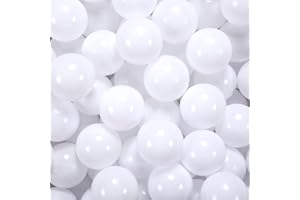 GUESVOT 2.75 Inch Big Ball Pit Balls - Crush Proof Plastic Balls for Ball Pit Pack of 50pcs Set for Toddlers Ball Pool Playtent Tunnels with Reusable Storage Bag