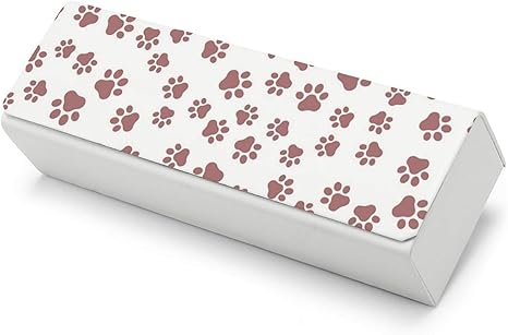 Amazon Co Jp 眼鏡ケース メガネケース サングラスケース おしゃれ シンプル かわいい コンパクト ペットの足跡 犬 猫 メンズ レディース 超軽量 メガネ拭き付き 老眼鏡 携帯用 収納ケース ホーム キッチン