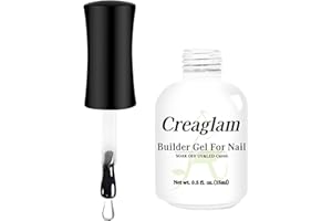 Creaglam Women Builder Gel for Nails: 1Pcs 7 in 1 Clear Builder Nail Gel Set for Fast Nail Art Set DIY Home Manicure - 15ml Color Hard Extension for Holiday