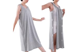 WEEOATAR Unisex Post Shoulder Surgery Shirts Rehab Shirt,Recovery Tear Away T-shirt,Full Open Shirt Dialysis Chemo Clothing