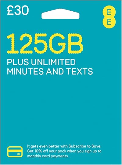 Love2Surf EE Pay As You Go SIM UK 125GB 30 Days Bundle PREPAID