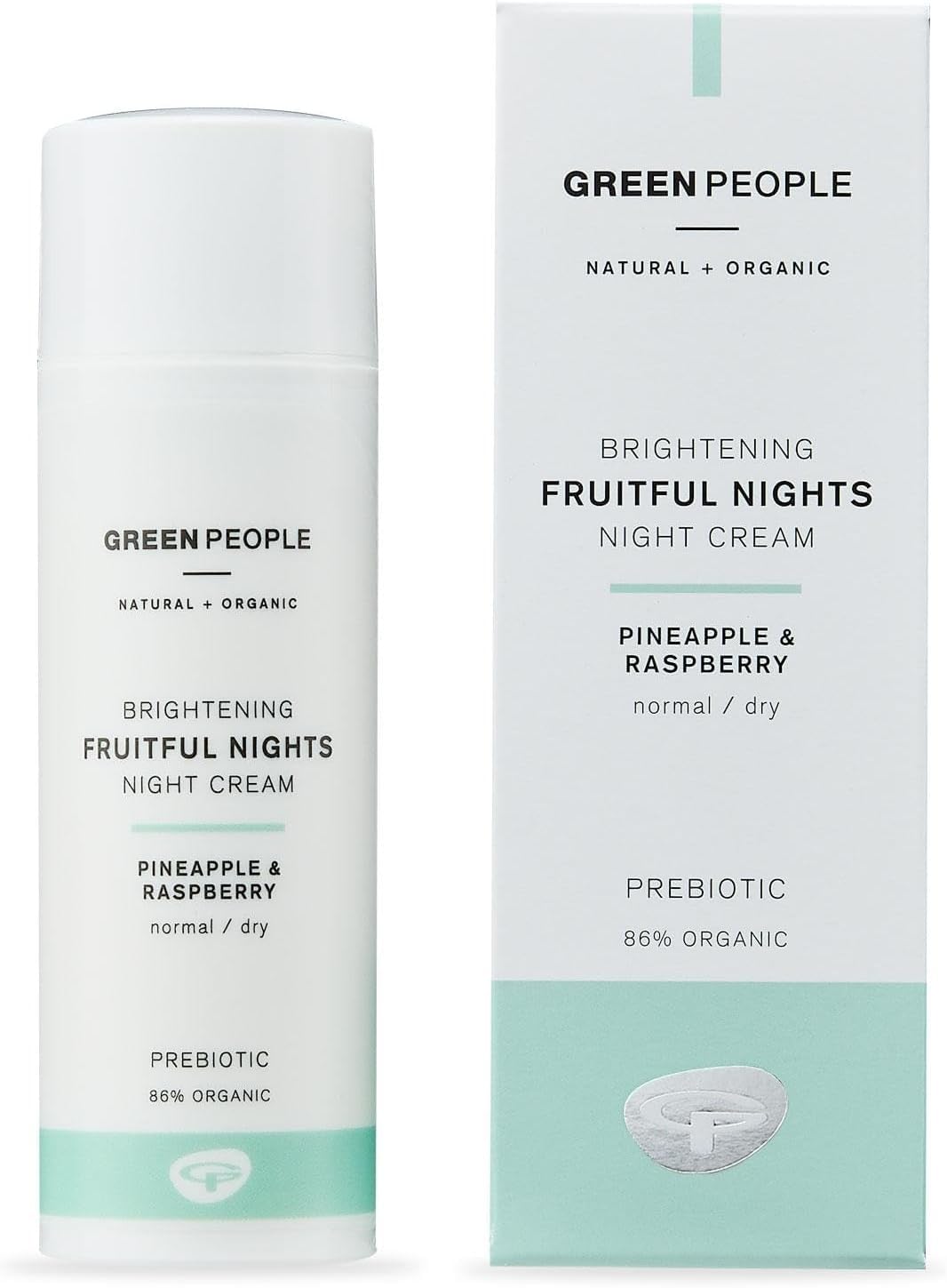 Green People Fruitful Nights Night Cream - With Rosehip for Dry, Normal & Combination Skin - Paraben & Alcohol Free - Cruelty Free & Vegan, 50ml