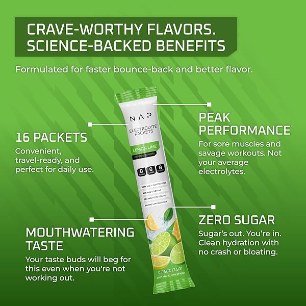 NEW AGE PERFORMANCE HYDRATION PACKETS, ELECTROLYTES POWDER, LIQUID ENHANCER FOR DEHYDRATION RELIEF, L-GLUTAMINE AMINO ACIDS FOR MUSCLE WORKOUT RECOVERY, SUGAR FREE & 0 CALORIE, 16 STICKS (LEMON LIME)