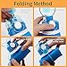 Magiclocci Collapsible Water Bottle, Reuseable BPA Free Silicone Foldable Water Bottles for Travel Gym Camping Hiking, Portable Leak Proof Sports Water Bottle with Carabiner, 26oz