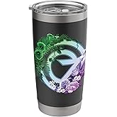 Wicked: For Good Oz Logo Floral and Vine Stainless Steel Insulated Tumbler