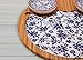 Cheese Board Stoneware Plate Server Set, with 2 Sauce Dipping Bowls, Large Bamboo Platter Serving Tray, Mothers Day Gift