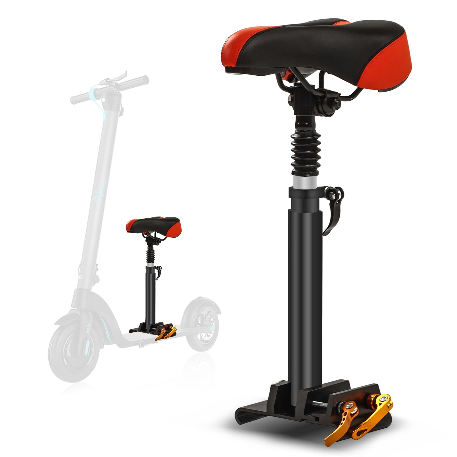 Gugxiom Electric Scooter Seat, Foldable and Adjustable Saddle Seat with ...
