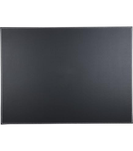 Amazon.com : Durable Contoured Edge Black Desk Pad 26