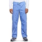 Cherokee Men's Originals Unisex Drawstring Cargo Scrub Pant, Ceil, XX-Large