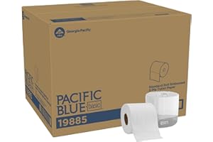 Georgia-Pacific Envision 19885 White 2-Ply Embossed Bathroom Tissue, 3.5" Length x 4" Width (Case of 80 Roll, 550 Sheets Per 
