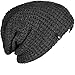 FORBUSITE Mens Slouchy Long Oversized Beanie Knit Cap for Summer Winter B08 (Dark Gray)