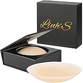 Linh'S Reusable Silicone Nipple Covers – Seamless, Invisible Adhesive Pasties, Medical-Grade, Waterproof, Washable, 2 Skin Tone Options – Comfortable Breast Petals for Women