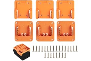 FACULX Battery Hanger For Ridgid And 18V Tools, Plastic Drill Rack Set, Space-Saving Storage For Garage And Workshop Organisa