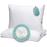 Casper Sleep Essential Pillow 2-Pack &ndash; Standard Down-Alternative Bed Pillow | Medium Soft Feel, Supports Side, Back &amp; Stomach Sleepers