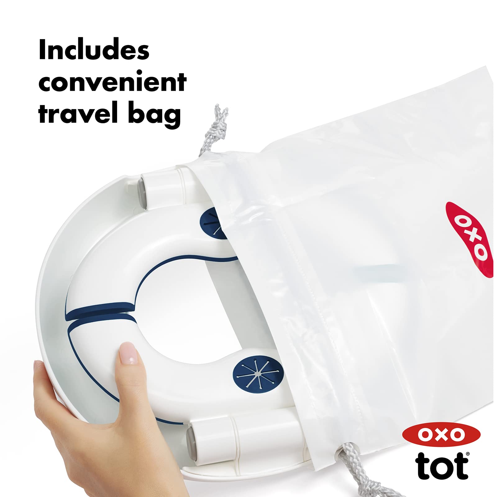 OXO Tot 2-in-1 Go Potty- Navy, 1 Count (Pack of 1)