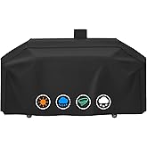 Heavy-Duty 600D Grill Cover Compatible with Pit Boss Memphis Ultimate and Smoke Hollow PS9900 DG1100S 4in1 Combo Grill Cover GC7000 Gas/Charcoal Grill