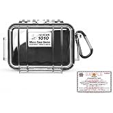 Pelican 1010 Micro Case (Black/Clear)