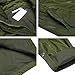 Bifast Ladies Hooded Lightweigt Waterproof Rainwear Outdoor Long Slim Raincoat Army Green XL