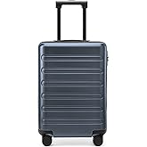 NINETYGO Carry On Luggage 22x14x9 Airline Approved, 20 Inch Luggage with Smooth Double Spinner Wheels, Hard Shell PC+ABS Suitcase Carry-On, Lightweight Travel Luggage, TSA Approved (Grey, Andes)