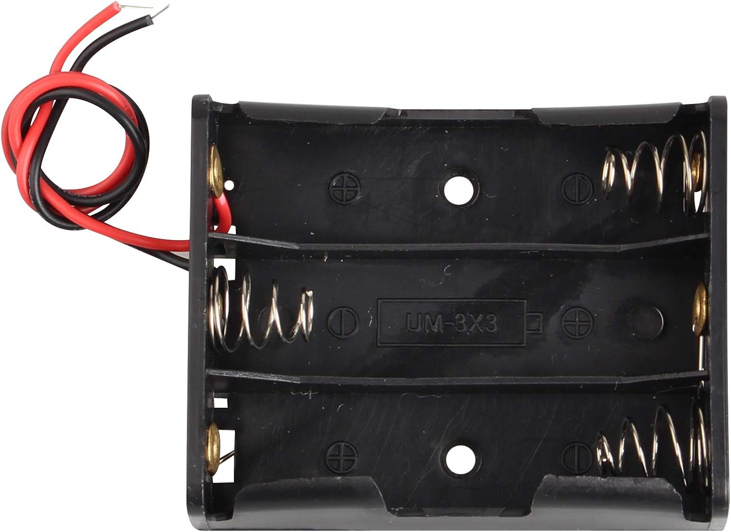 HALJIA 6Pcs 4.5V AA 3 x 1.5V Plastic Battery Holder Case Battery Storage Box with Wire Leads, 5.75 x 4.65 x 1.5cm - Image 4