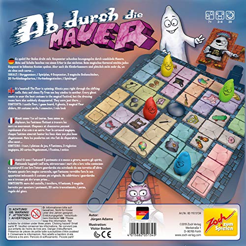 Zoch 601105134 - Ab durch die Mauer, das Spiel bei dem Sich der Spielplan wie von Geisterhand bewegt, für Kinder ab 7 Jahren – Bild 3