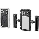 SmallRig Phone Video Cage Dual Handheld Kit for iPhone 17 Pro Max, Phone Rig with Wireless Quick Release Side Handle, 17mm T-Mount Lens Backplate for Video Recording/YouTube/Live Streaming/Vlog - 5541