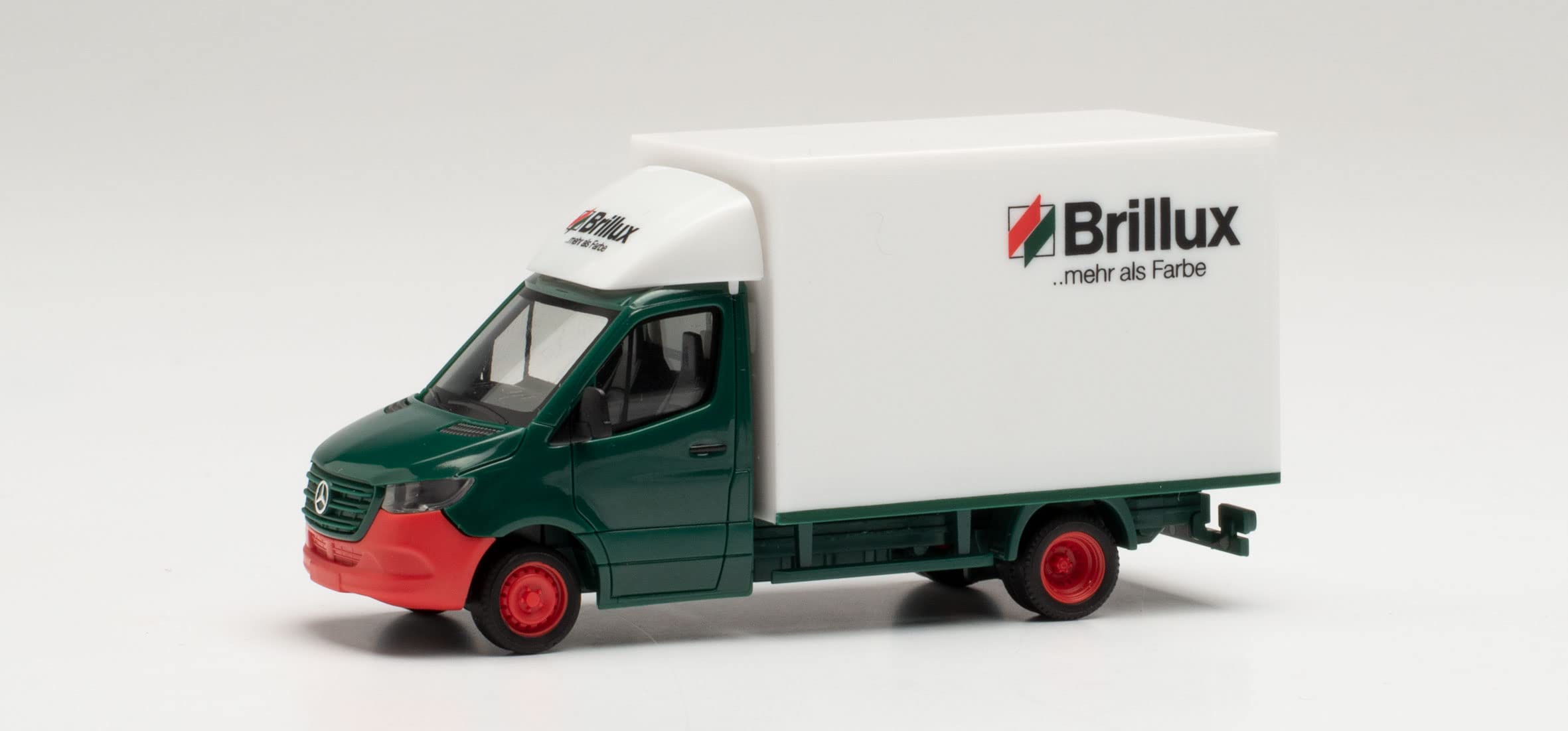 herpa 096546 Mercedes-Benz Sprinter 18 Case Brillux in Miniature for Crafts Collecting and Gift, Multi-Coloured