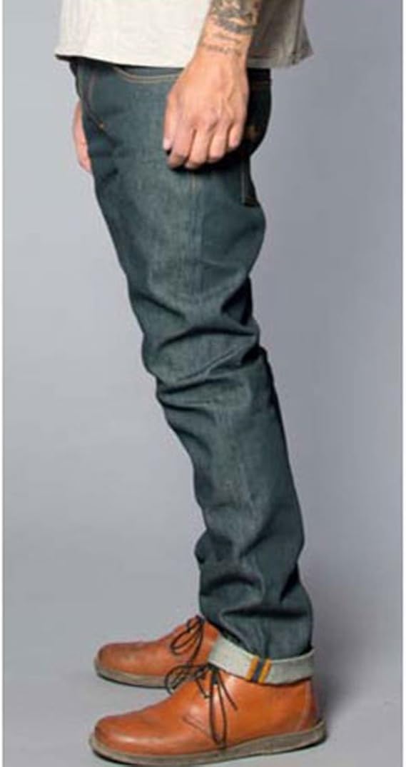 Amazon ヌーディージーンズ Nudie Jeans メンズ Grim Tim 194 Organic Dry Greencast W36 L34 コード 8 4 ジーンズ 通販