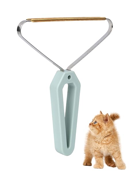PET HAIR REMOVAL TOOL, FUZZ LINT FROM CARPET, RUG, AND FURNITURE – EFFECTIVE RAKE,SCRAPER,SHAVER AND BRUSH – LINT CLEANER AND PRO PET HAIR REMOVER – IDEAL FOR PET TOWERS,COUCH,CAR.