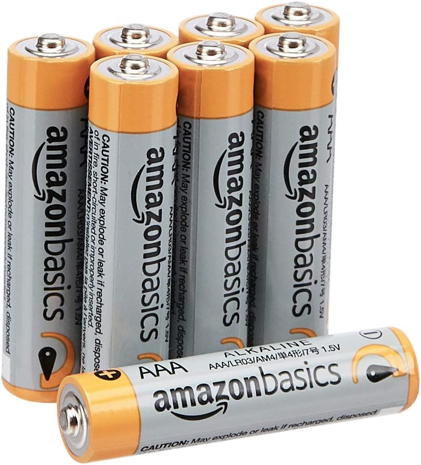 Basics AAA 1.5 Volt Performance Alkaline Batteries - Pack of 8: Electronics
