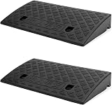 QWORK 2PCS Plastic Curb Ramp Door Ramp Threshold Ramps 49x27x7 cm view 7