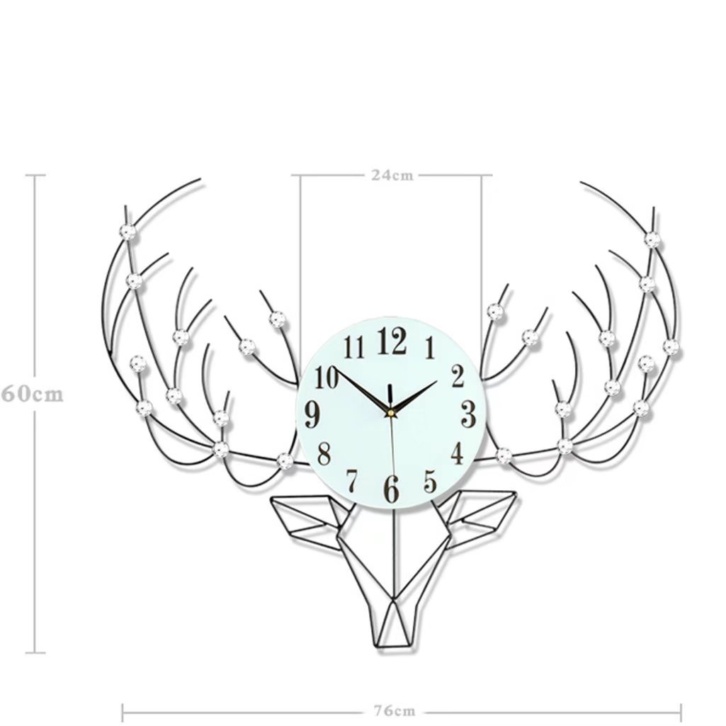 早割クーポン A Kuya 欧式 簡約 ファッション 鹿 デザイン 可愛い 数字時計 掛け時計 壁掛け インテリア 子供部屋 リビング オフィス 喫茶店 デジタル 静か 電池式 静音 B074c5kdf9 Seminario Ekosbrasil Org