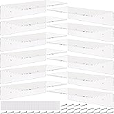 Vinsot 12 Pack Acrylic Floating Shelves 12 Inch Clear Acrylic Shelf Wall Display 4 mm Thick Invisible Book Shelves for Bedroom, Living Room, Bathroom, Office