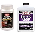 Roebic FRK-1LB Foaming Root Killer, Clears Pipes and Stops New Growth & K-37-Q Septic Tank Treatment Removes Clogs, Environmentally Friendly Bacteria Enzymes Safe