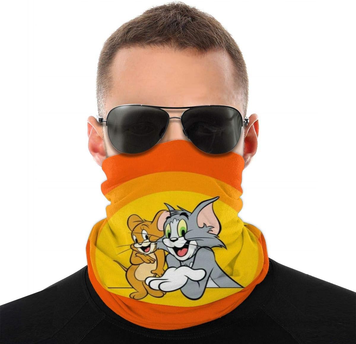 XIAODONG Tom And Jerry Sports Mask Headwear, Riding Mask£¬Bracers Headband, Bandana, Balaclava - Multifunctional Breathable Seamless Microfiber