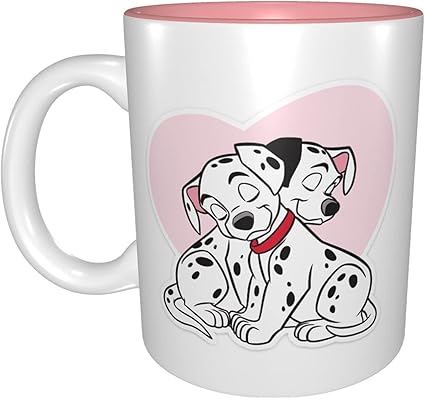 Amazon 101匹わんちゃん いぬ 犬 柄 電子レンジ対応 330cc マグカップ 陶器 コーヒーカップ セラミック おおきめ 軽量 耐熱 人気 自宅用 誕生日プレゼント 結婚祝い ギフト Danesi おもしろい おしゃれ かわいい キャラクター レディース メンズ 子ども Danesi