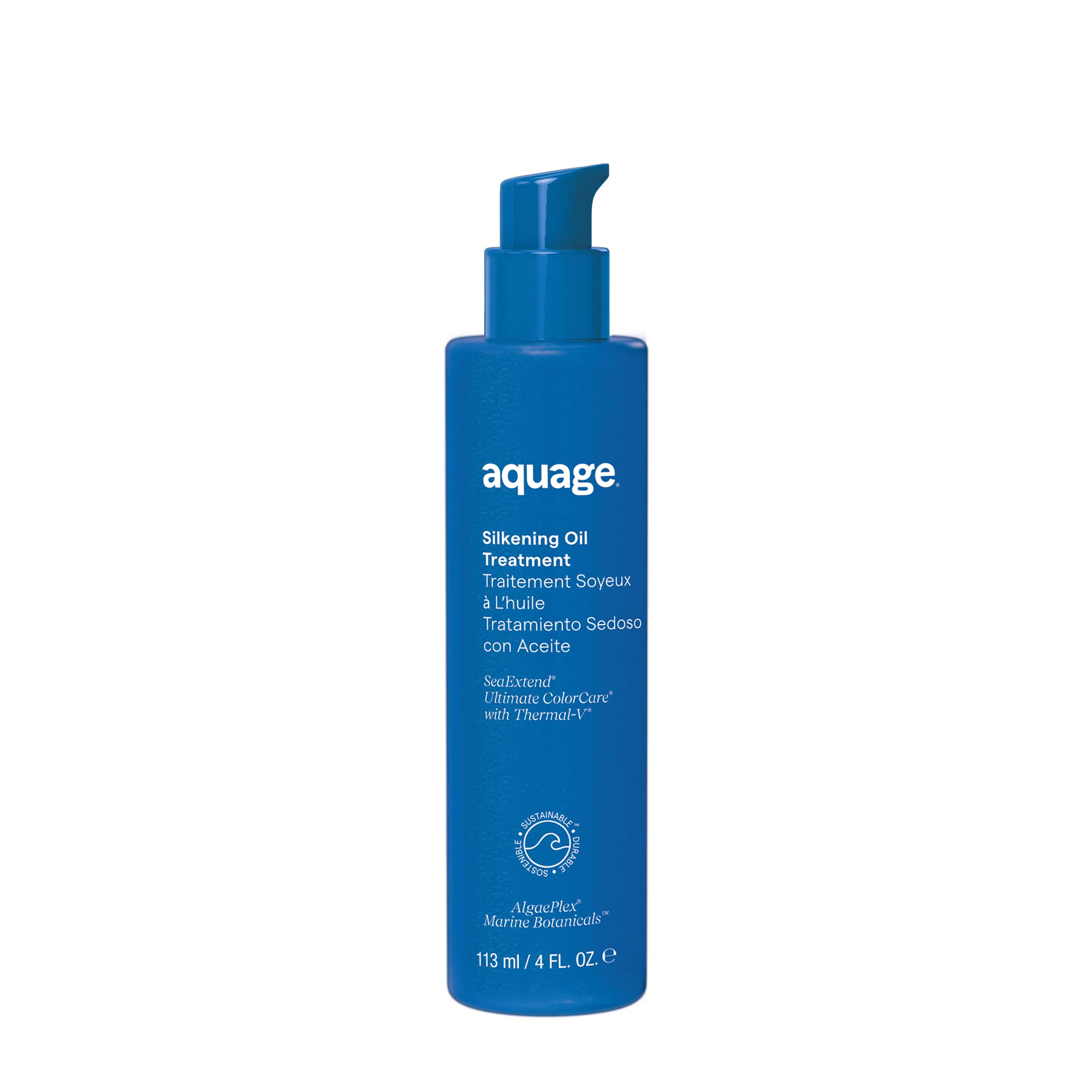 Photo 1 of AQUAGE SeaExtend Silkening Oil Treatment, Ultra-Light Formula Smooths, Silkens and Adds Brilliant Shine, 4 oz