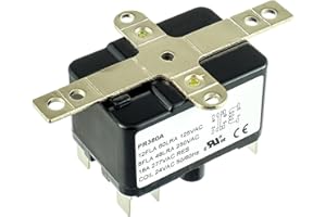 HUAREW 24V Fan Relay 90-380 AC Fan Relay AC Switch SPST for Fan Control HVAC Coleman Furnace Blower Humidifier Goodman Blower Heating Sequencer Relay