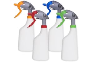 DrDirt Spray Bottles 650ml/22oz 4 color Pack High Flow 3cc Compatible Professional Heavy Duty for Cleaning Plants Watering