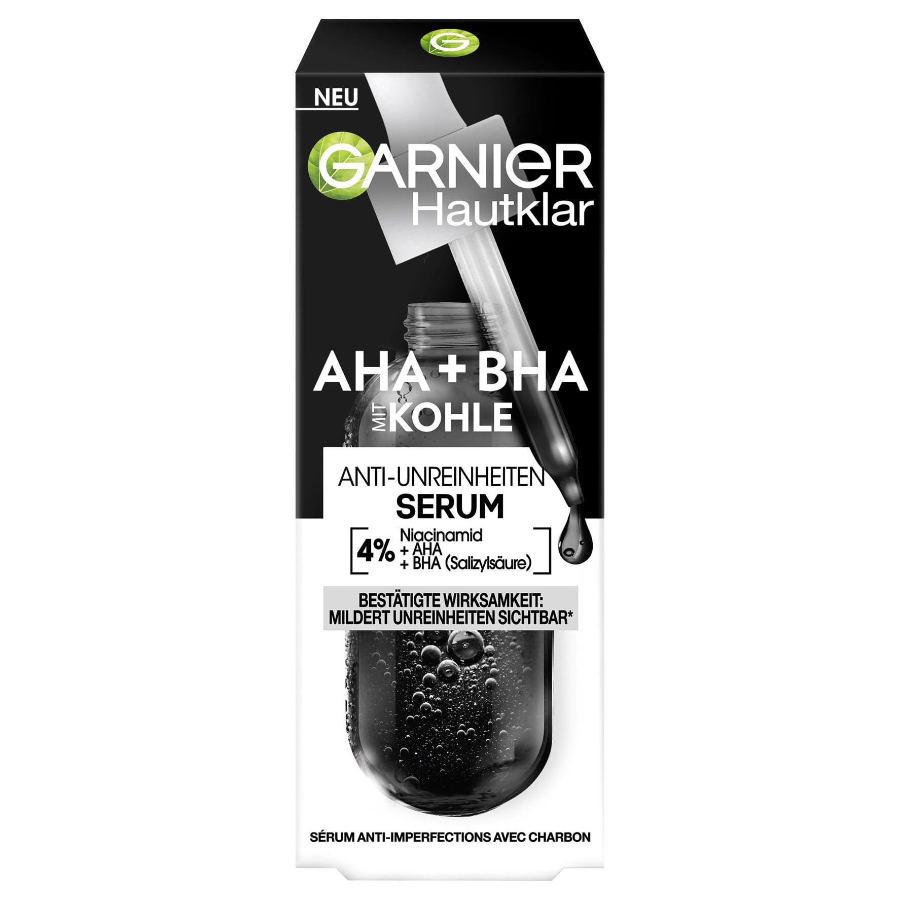 Mua Garnier AHA + BHA Serum, Salicylic Acid, Charcoal & 4% Niacinamide ...