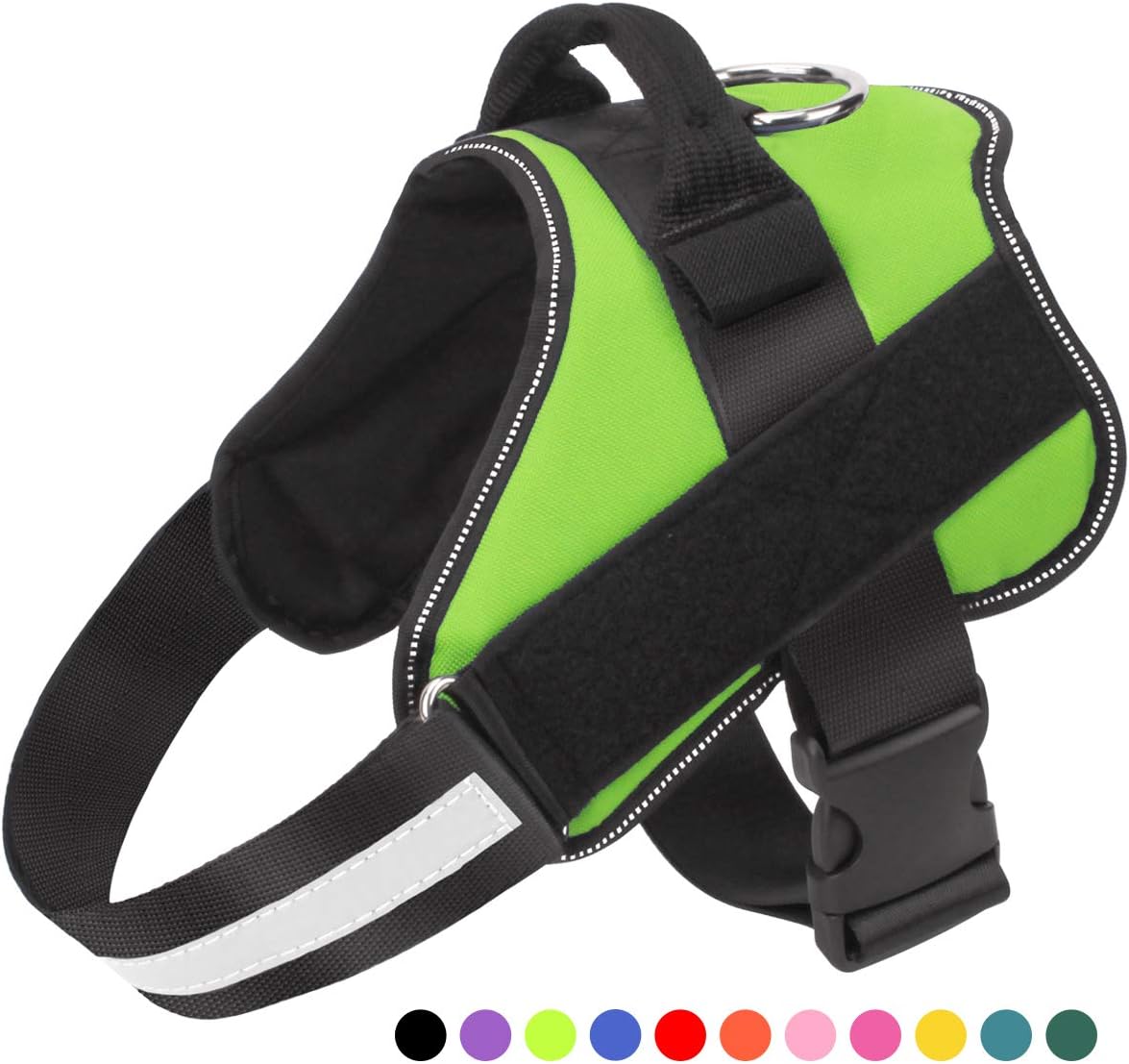 Bolux Dog Harness, No-Pull Reflective Dog Vest, Breathable Adjustable Pet Harness with Handle for Outdoor Walking - No More Pulling, Tugging or Choking
