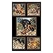 Woodland Families 23.5in Panel Black Fabric