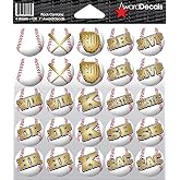 Award Decals Multi Baseball Stickers 100 1" 20mil Vinyl Made in USA | The Original Premium Helmet Decals since 1976